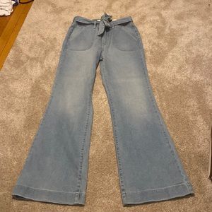 High rise flare jeans